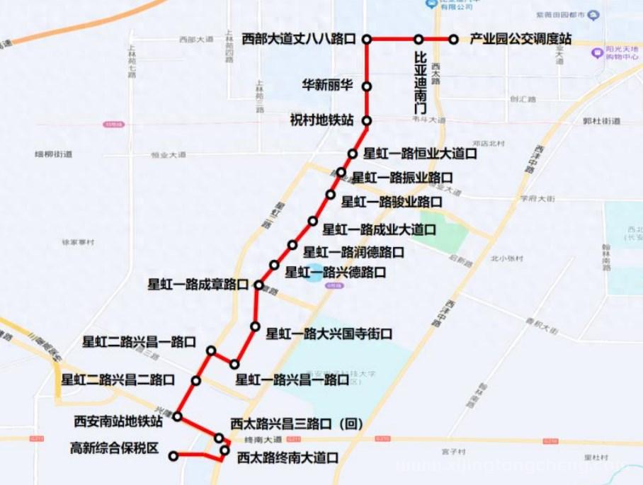 2026年6月6日起西安调整高新6号线、撤销122路，调整S19路