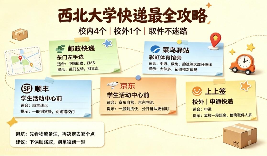 西北大学长安校区快递站点攻略大全